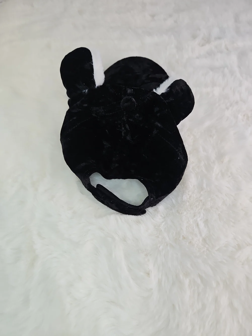 Plush Faux Fur Animal Ear Beanie Hat And Black Animal Ear Cap Childrens Small